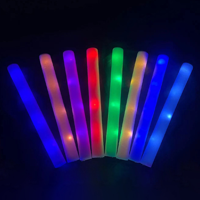 Colorful Luminous Sponge Stick Concert Glow Stick Foam Glow Stick Support Bar Concert Cheer Stick Specification drawing