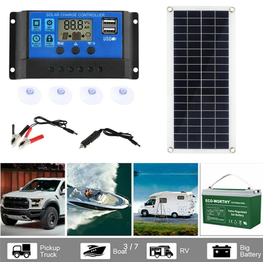 300W Solar Panel Kit Usb Solar Panel With Controller For Mobile Rv Cars Application Scenario
