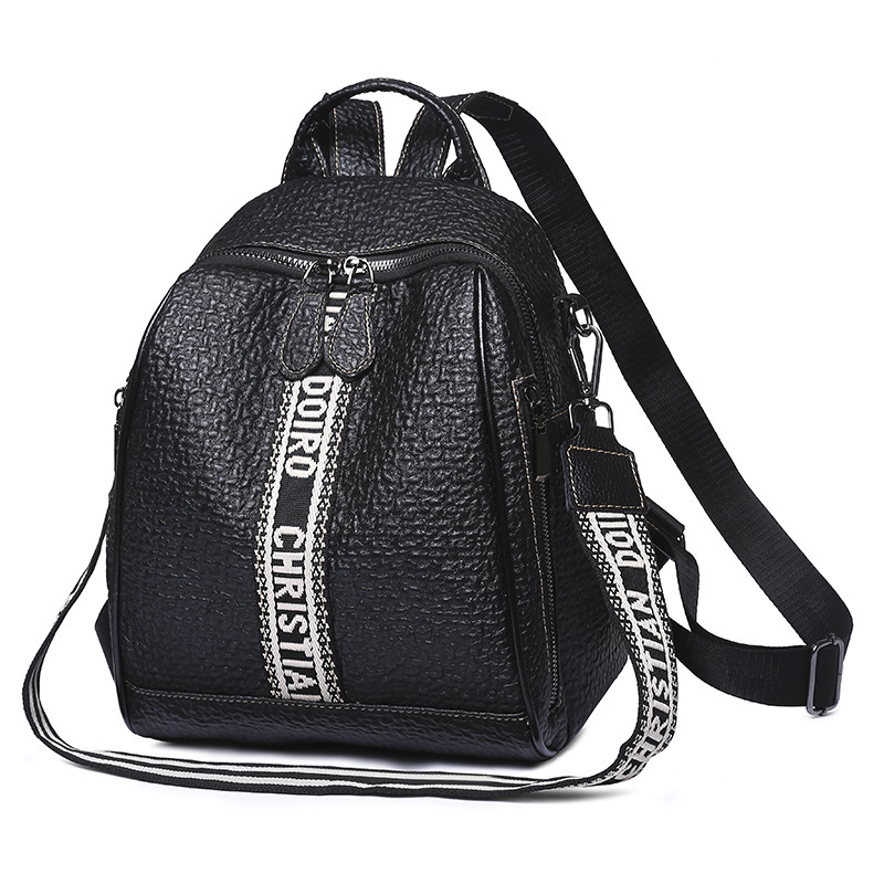 New elephant-patterned soft leather backpack Specification image