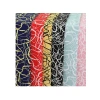 New polyester printed chain striped fabric, single-layer non-transparent chiffon fabric for clothing dresses Item Picture