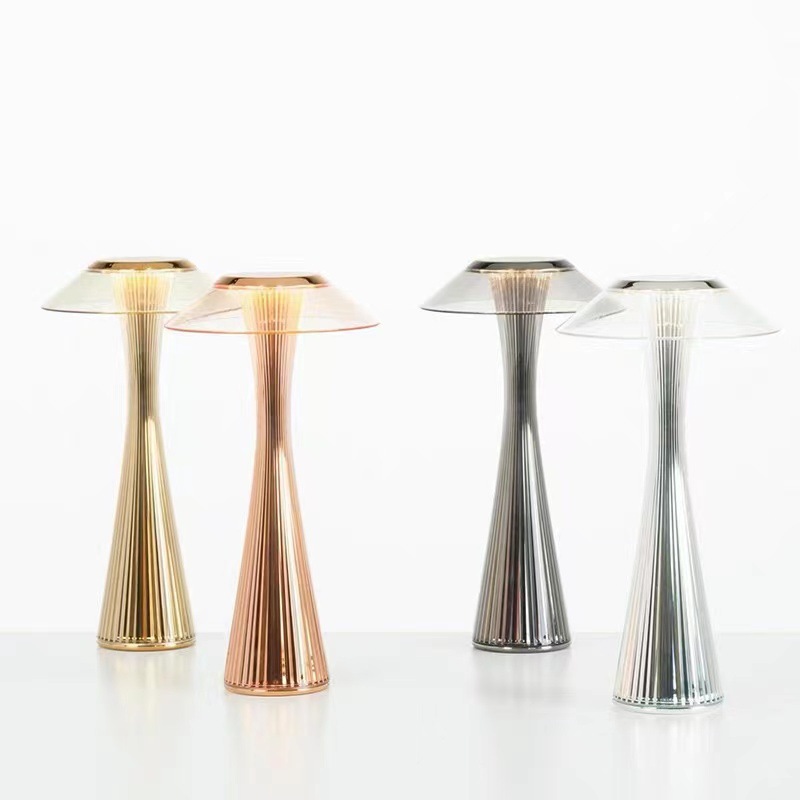 Cross-Border Hot Selling Creative Small Waist Bar Table Lamp Restaurant Clear Bar Decorative Lamp Bedroom Bed Charging Nightlight