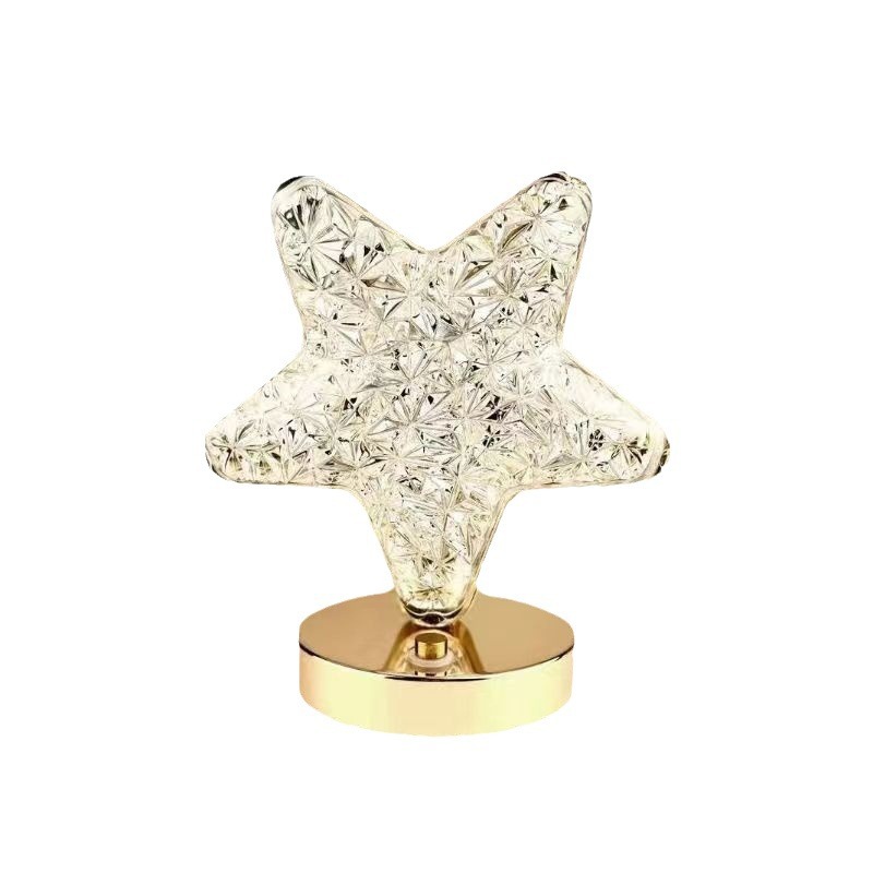 Factory direct supply of star and moon bedroom bedside ambient lights, creative and romantic life, couple charging ambient night lights Item Picture