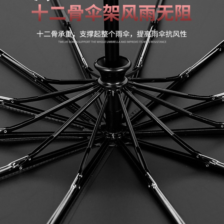 雨伞/全自动双人伞/自动折叠超大伞/直柄伞/雨伞太阳伞细节图