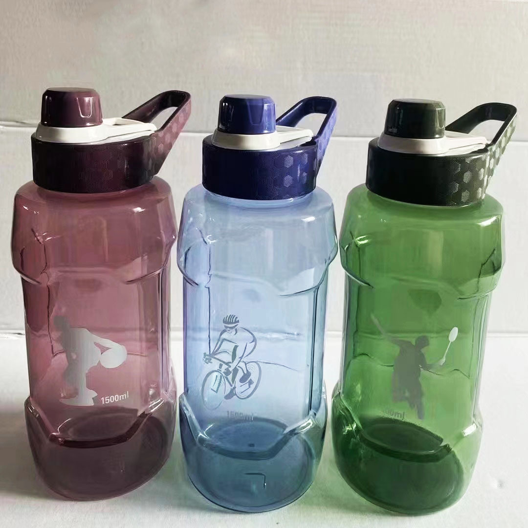 Printing Large Capacity Water Bottle Oblique Handle Seal Sports Water Bottle Small Mouth Screw Cap Handy Cup Wholesale Rs-201616 details Picture