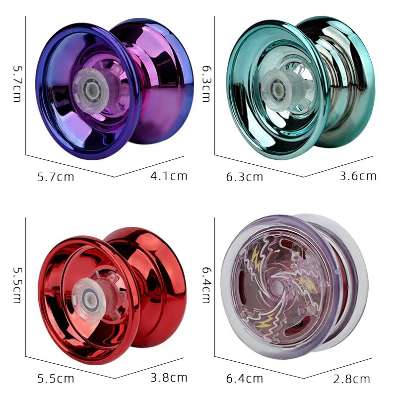 Yo-yo sleep long professional yo-yo, boys' bearing, children's and primary school students' metal spinning toy gift details Picture