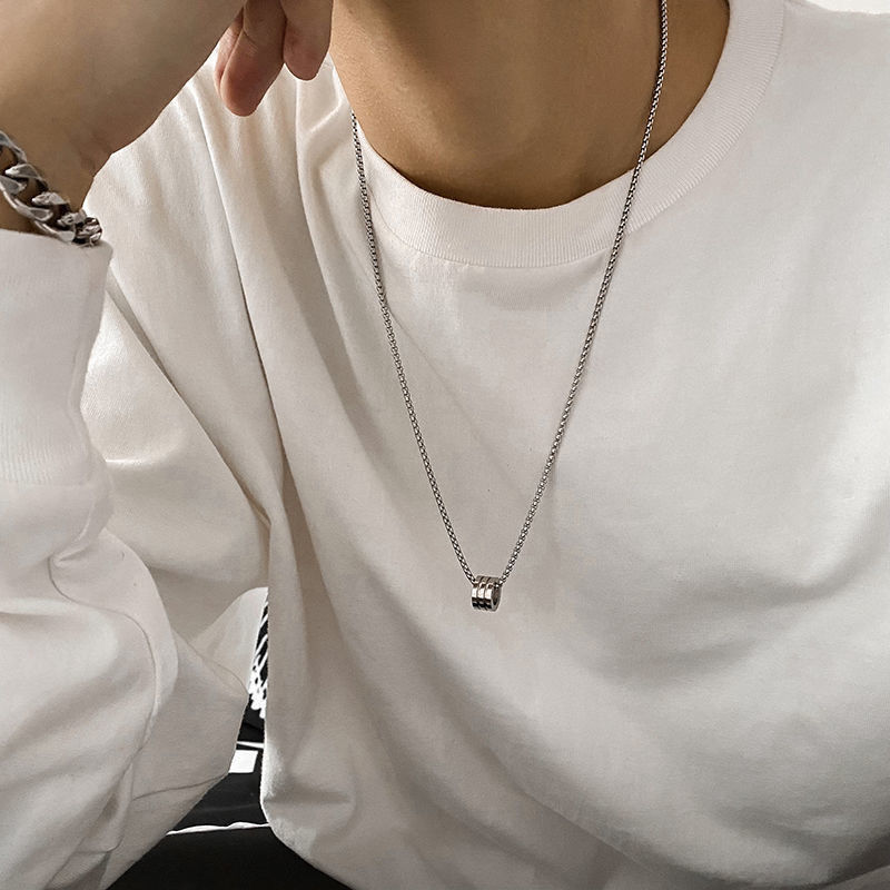 Titanium Steel Does Not Fade Small Waist Hip Hop Women's Sweater Chain New Men's Necklace Fashion Brand Simple Light Luxury Cold Wind Accessories