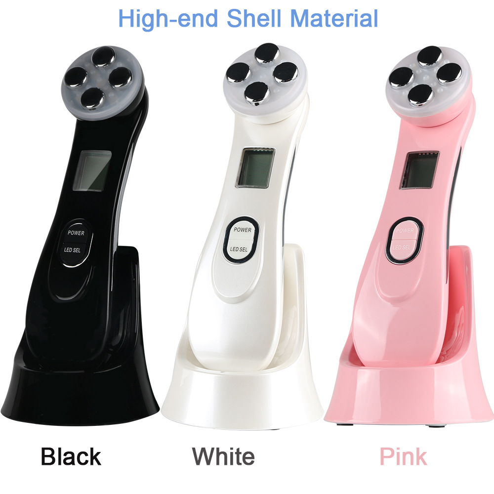 Led Color Skin Tender Instrument Ems Micro-Current Lift Rf Rf Line Electroperforation Needle-Free Beauty Plastic Beauty Instrument Item Picture