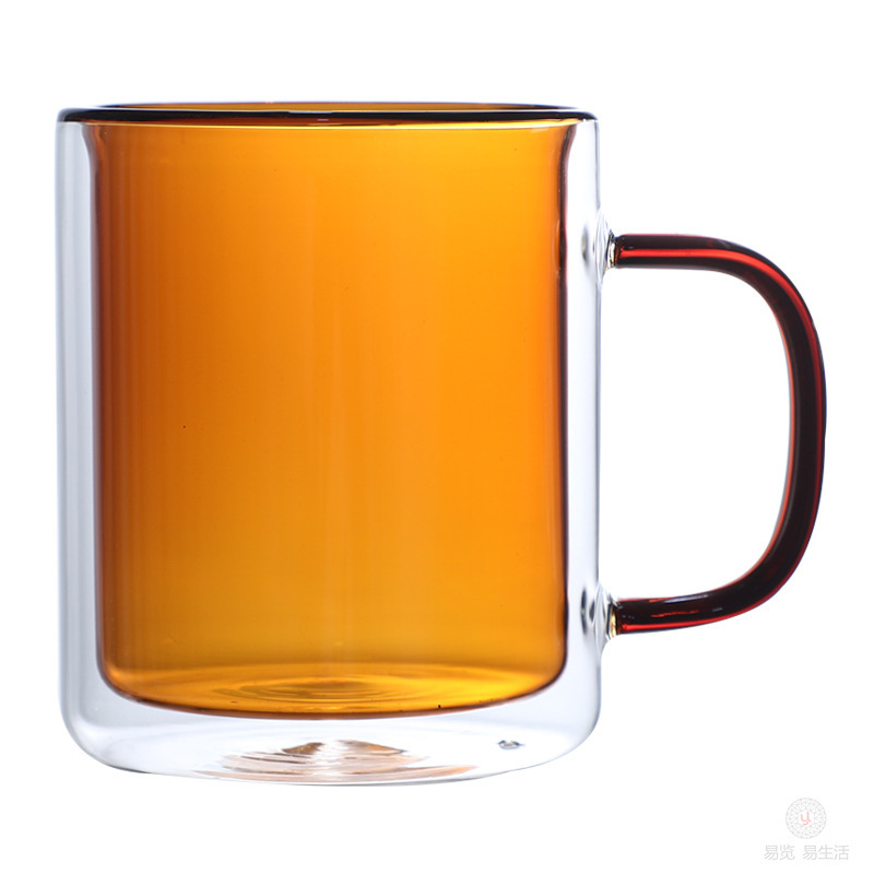 玻璃杯/茶杯玻璃杯/2元店/玻璃杯金边/日用百货白底实物图
