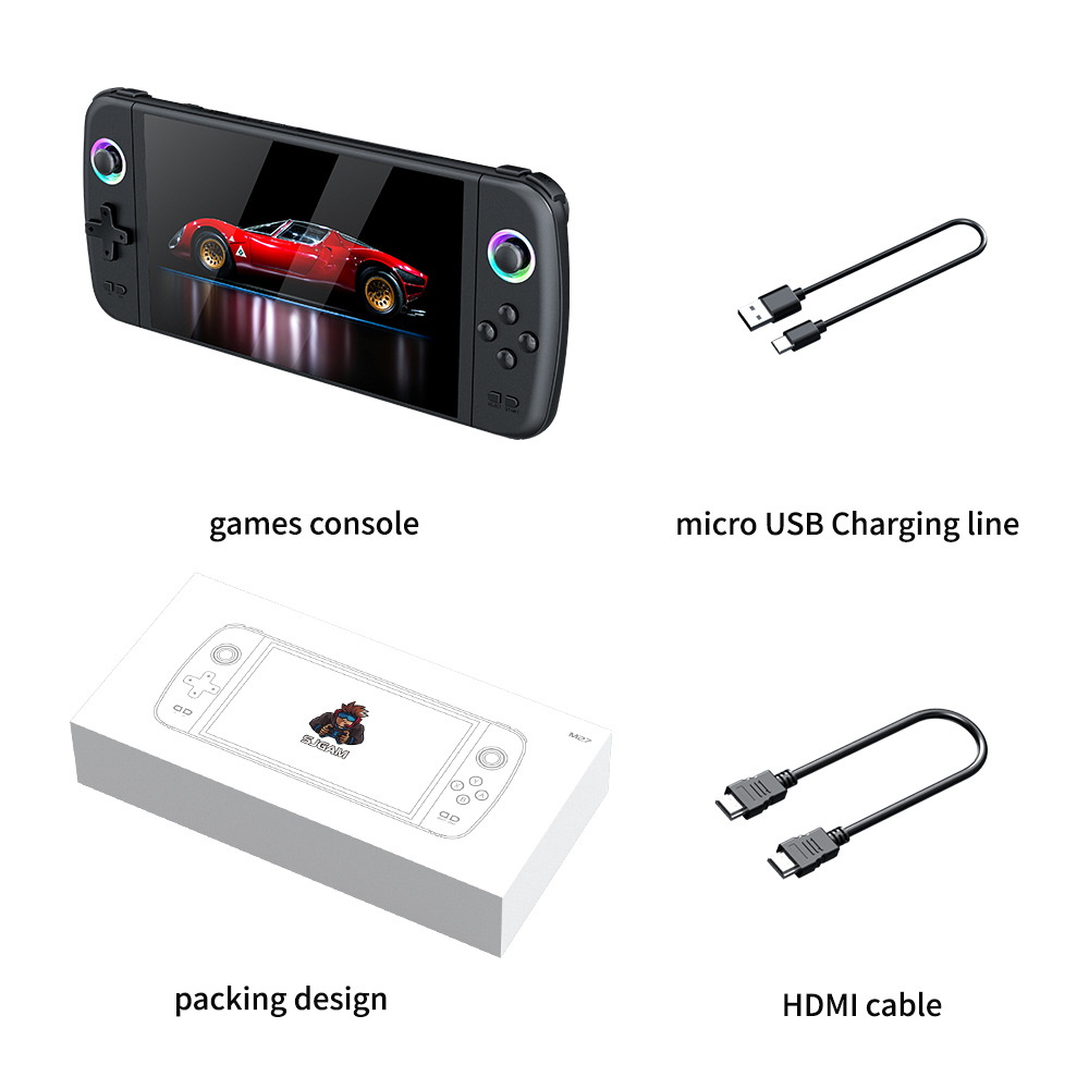 The new cross-border M27 large-screen handheld game console is a portable arcade, high-definition, nostalgic and retro home handheld that can be connected to a TV pic 11