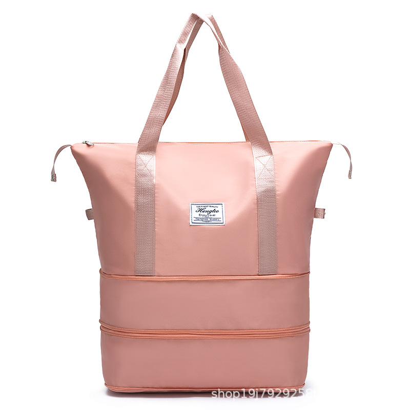 Double Expansion Large Capacity Student Travel Bag Maternity Mommy Bag Portable Folding Dry And Wet Separation Travel Bag Female Item Picture