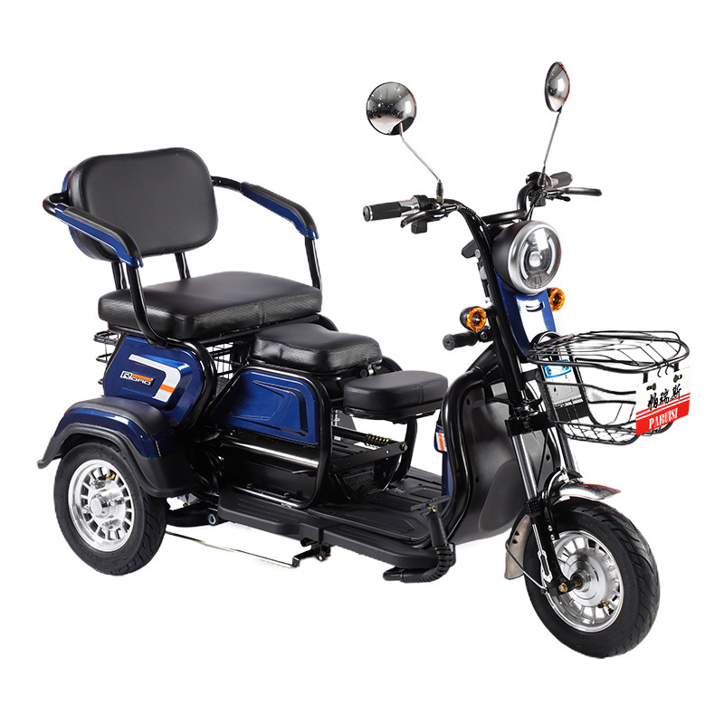 New Electric Tricycle Adults Pick Up Children Home Small Scooter Leisure Electric Tricycle Item Picture