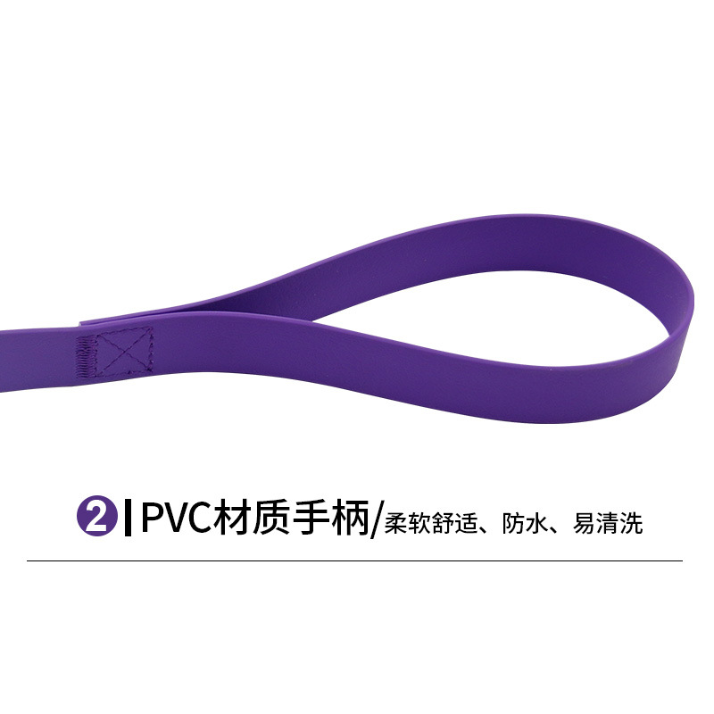 Hot-selling PVC pet supplies, waterproof and stain-resistant P rope and P chain, suffocating dog walking rope, factory direct sales details Picture