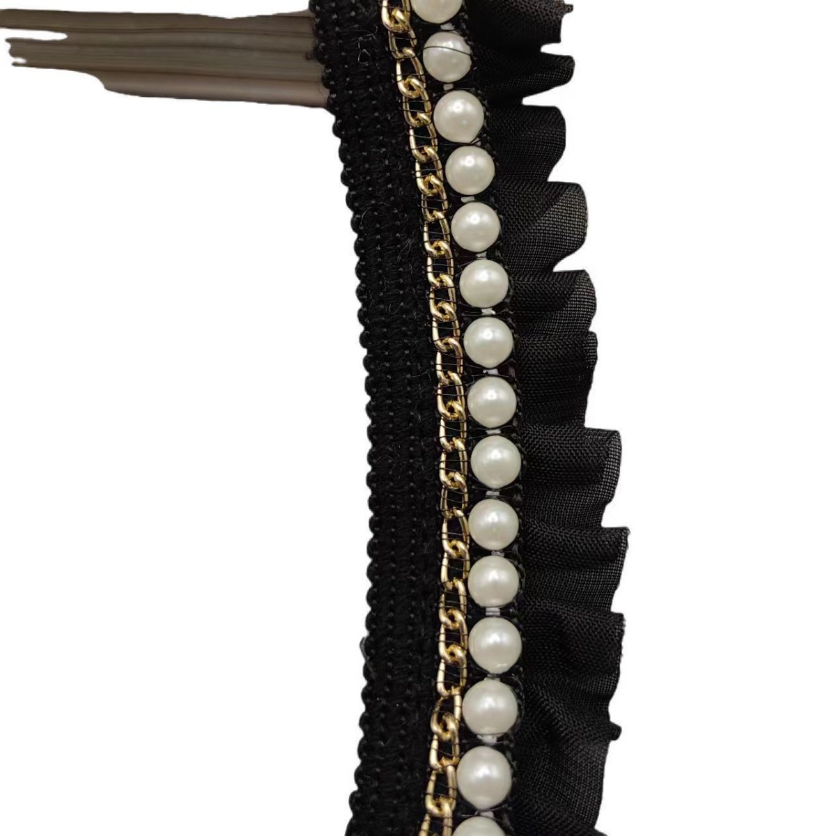 花边/流苏/花边辅料/蕾丝花边/5CM打折花边网纱白底实物图