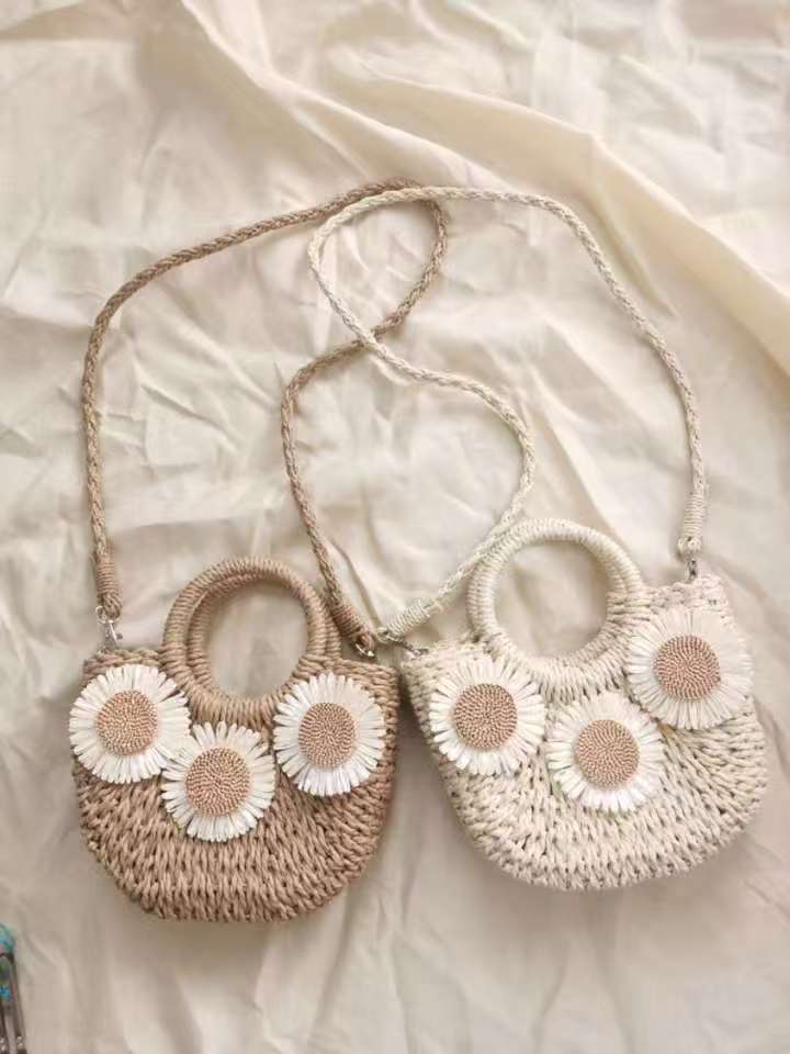 2025新款手工编织包女百搭斜挎单肩手提草编包时尚休闲女士包袋皮具潮流款详情2