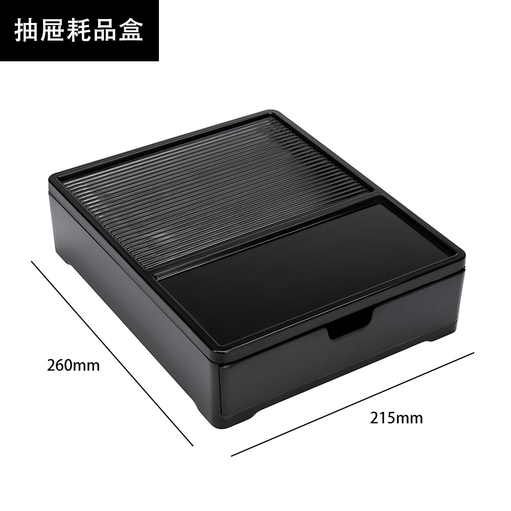 Factory direct sales: ABS plastic trays for hotel rooms, consumables boxes, tissue boxes, tea compartments, cup holders, towel tray sets details Picture