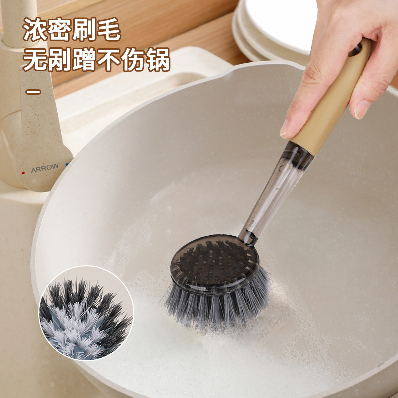 Small country Plastic manufacturer wholesale crystal pot and bowl brushes 1744 plastic pot and bowl brushes Application Scenario