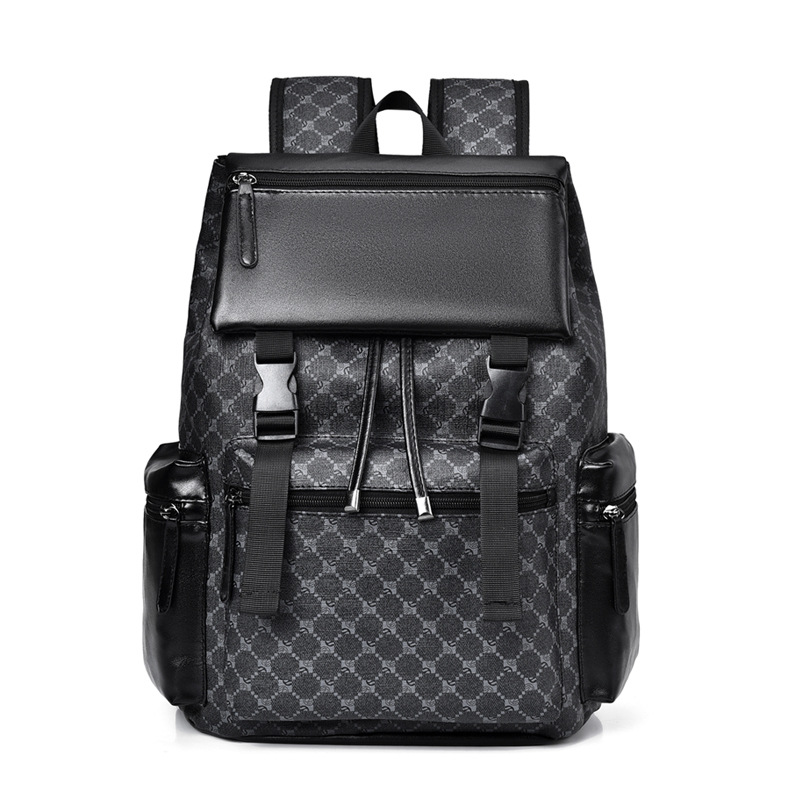 Men's backpacks, backpacks, men's fashionable and trendy casual business travel bags, large-capacity schoolbags, computer backpacks, tools Item Picture