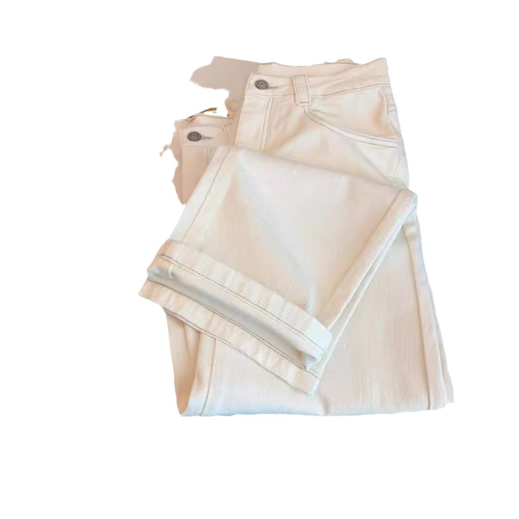 加绒裤妈妈直筒/女裤女高腰休闲/卫裤女秋款/裤子/卡通睡裤白底实物图