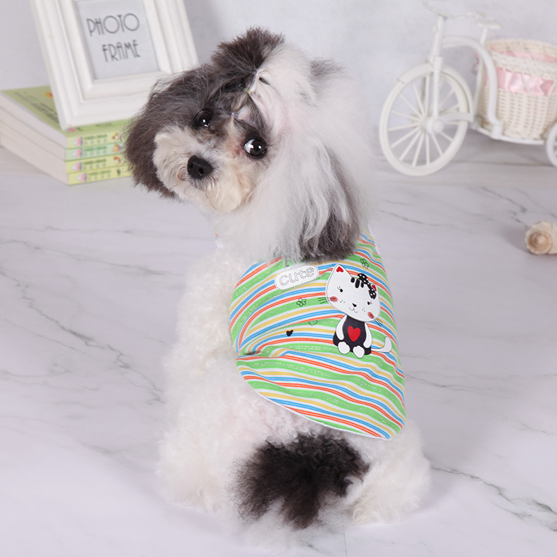 宠物背心新款/宠物服饰/猫咪衣服白底实物图