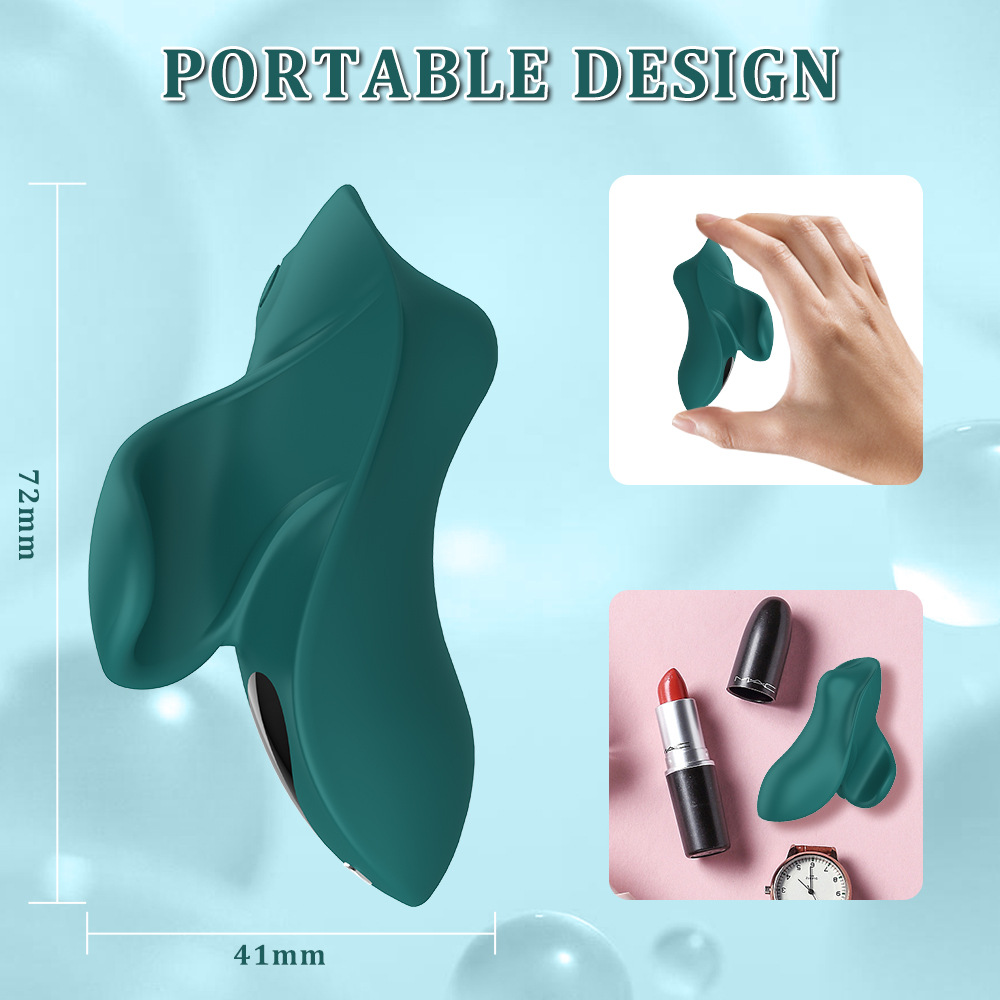 New silicone 9-frequency vibrating finger vibrator masturbation device for adults Specification drawing