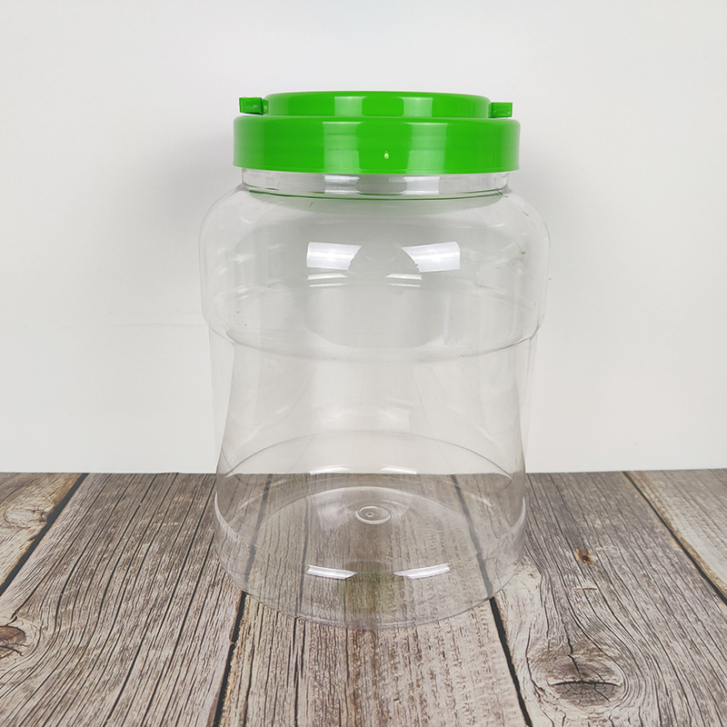 The manufacturer has in stock round oat plastic cans, PET food-grade storage tanks for grains and cereals, and plastic bottles for dried fruits Application Scenario