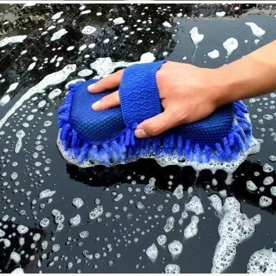 Car wash caterpillar sponge block, car cleaning, multi-functional tool for car beauty and cleaning, superfine fiber Chenille