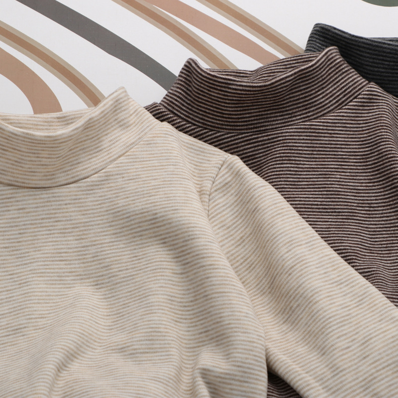 男童女童新款半高领保暖内搭上衣儿童秋装宝宝T恤男宝长袖打底衫