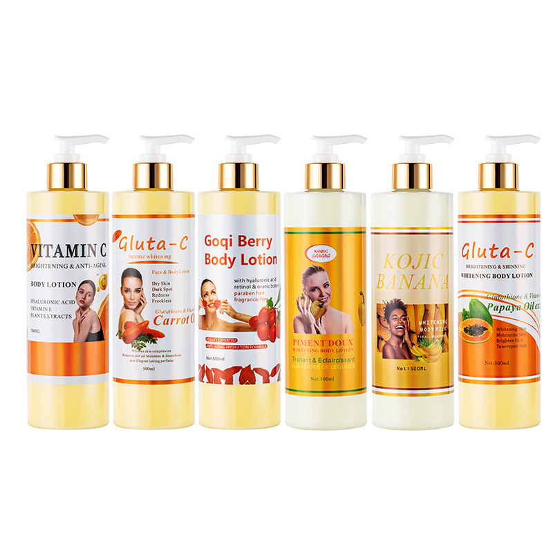 Cross-border exclusive papaya Body Milk Moisturizing and Dry Skin Removal Body Milk in English, non-greasy, fragrant moisturizing lotion Item Picture