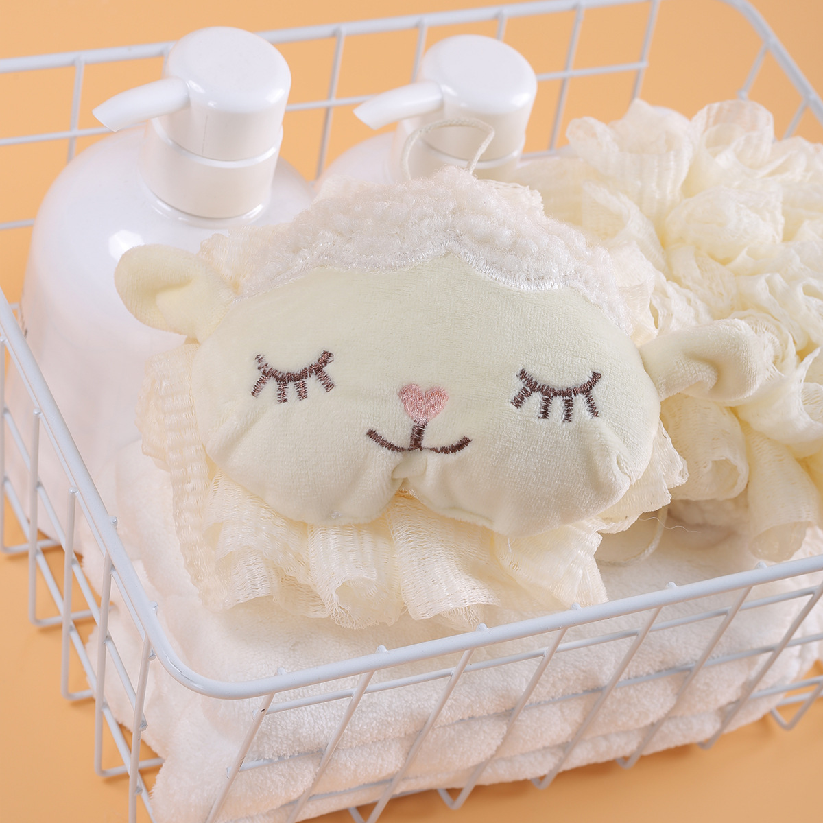 Pleasant Goat Bath Flower Hand Stitched Clean Bath Bath Ball Lovely Bath Foaming Bath Bath Bath Flower Bath Ball details Picture