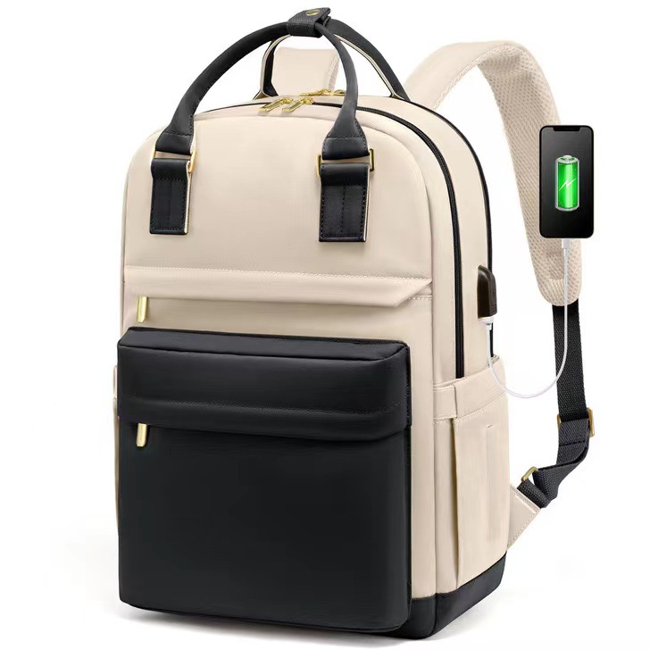 2025 Cross-border Girls' backpack, fashionable large-capacity laptop bag, portable mommy travel backpack, schoolbag Application Scenario