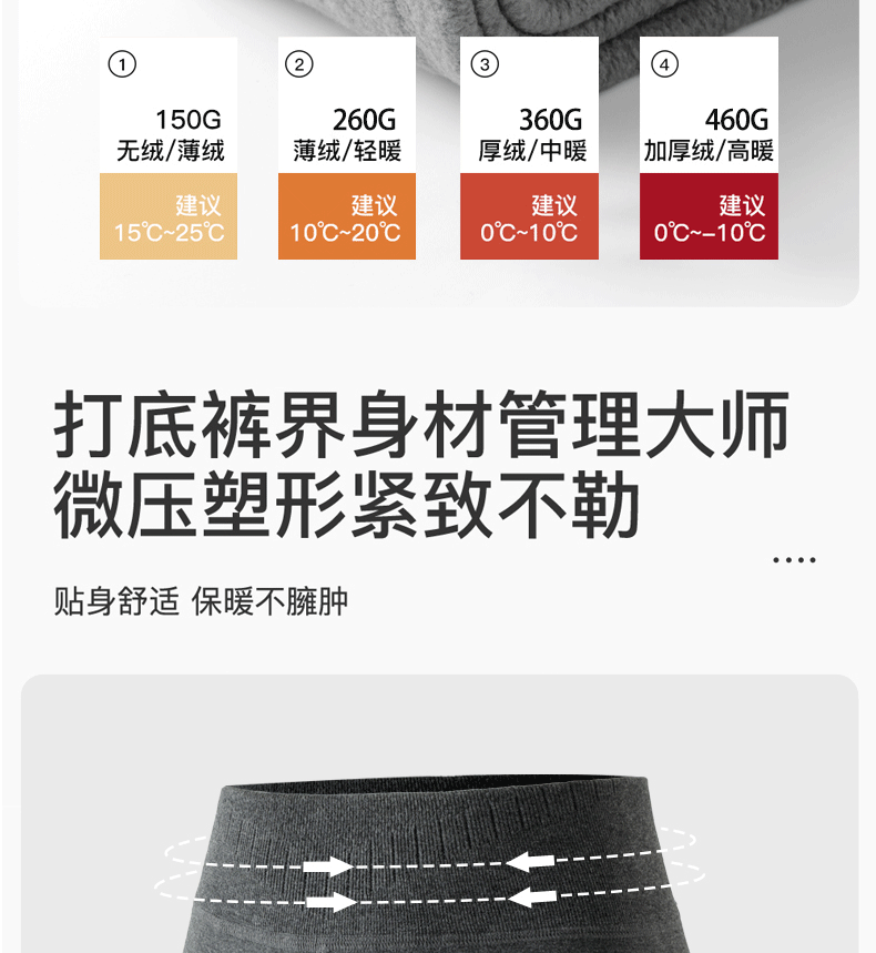 One-piece consignment of cashmere leggings for women in autumn and winter, thickened with velvet and fine stripes, and slightly pressed and shaped grey pantyhose pic 11