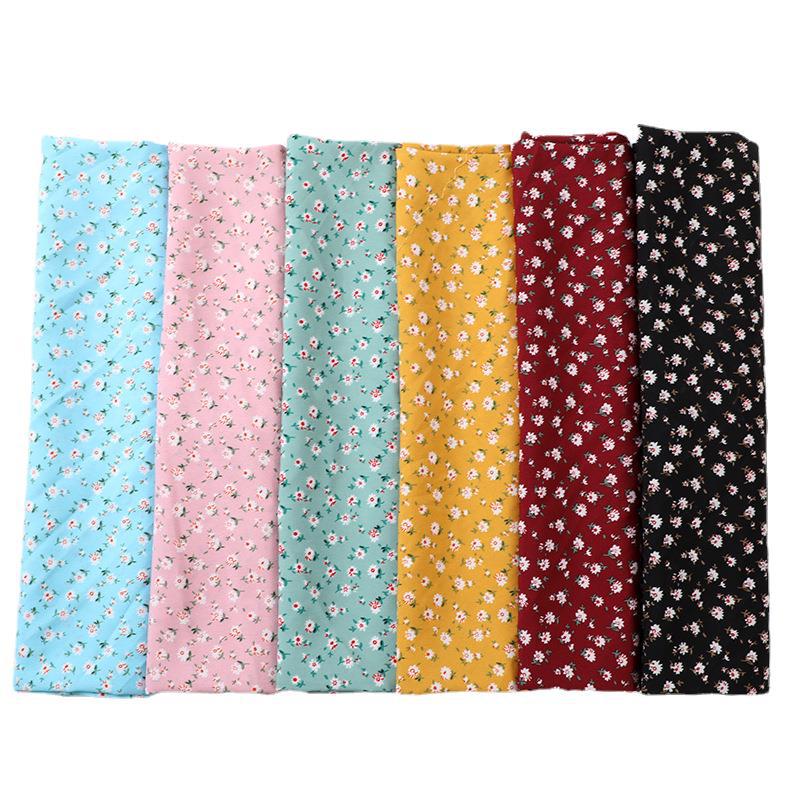 Fashionable small floral print clothing fabric, Hanfu printed fabric for clothing, DIY handmade fabric, mask printed fabric Item Picture