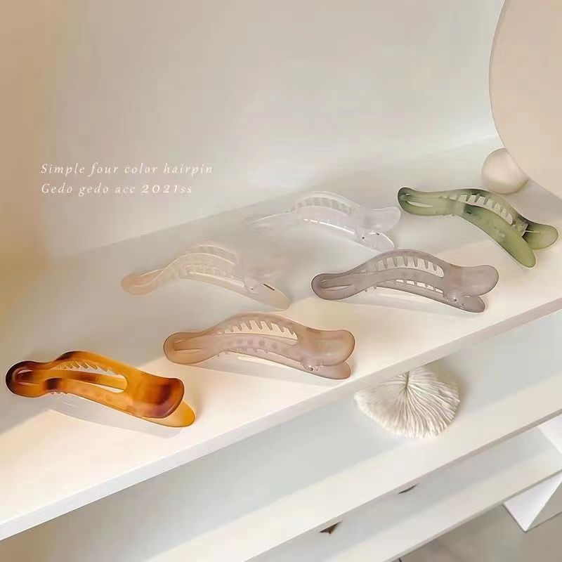 Korean ins matte duckbill clips, large hair clips, women's back of the head, large hair clips, broken hair clips, large hair clips, large hair clips Specification image
