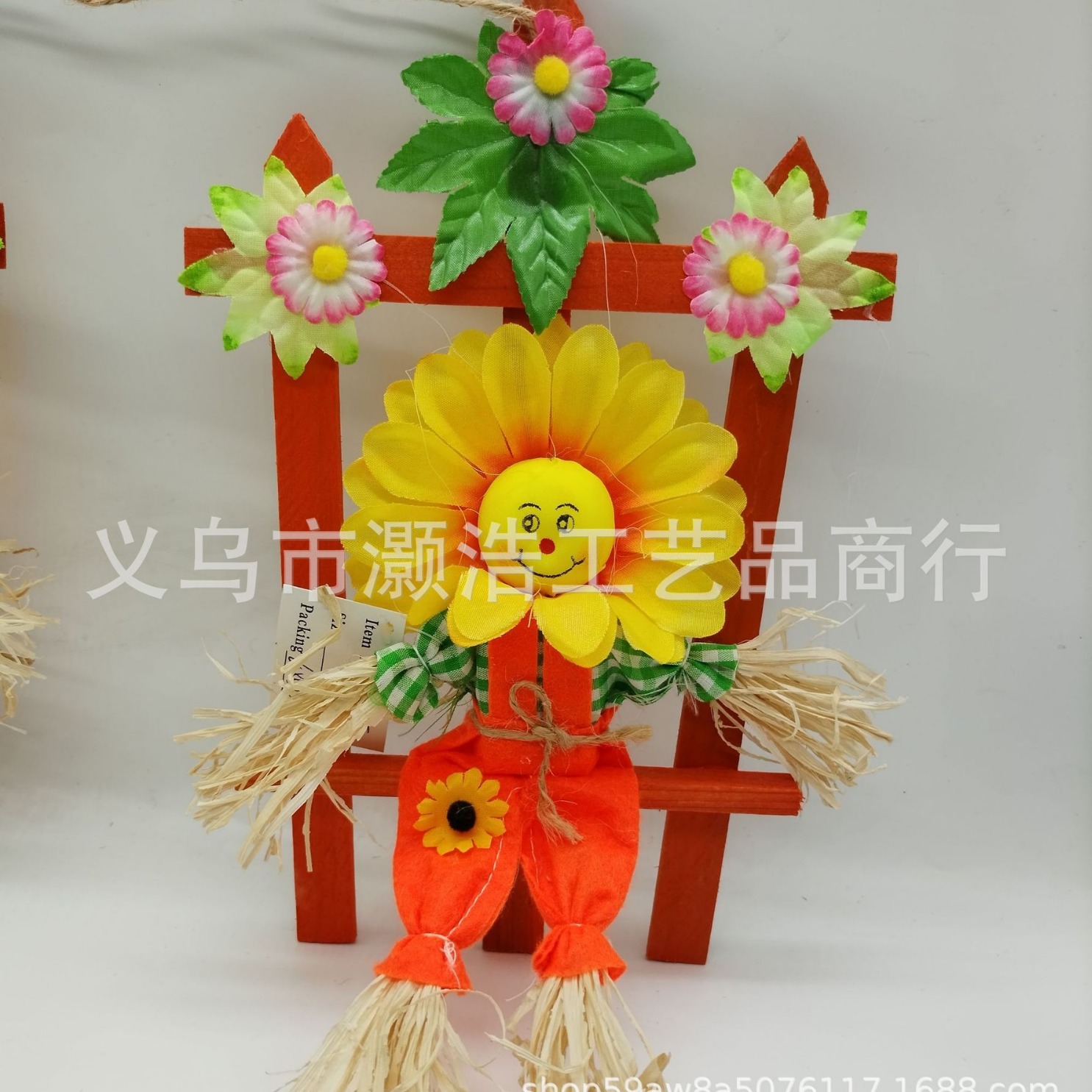Source Manufacturers Supply Straw Stalls Home Atmosphere Decorative Scarecrow Crafts Harvest Festival Decorative Pendant Specification drawing
