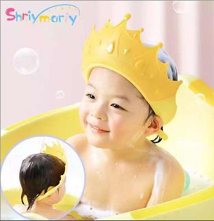 宝宝洗头神器儿童挡水帽婴儿洗澡浴帽小孩洗头发防水MNBS-01详情图2