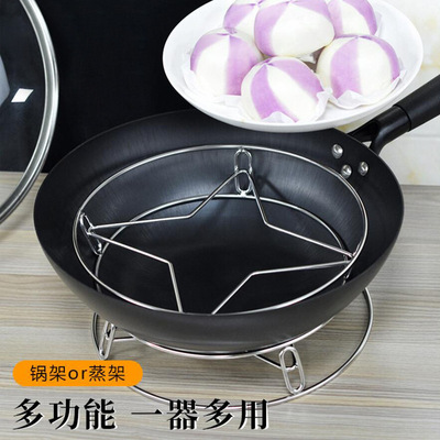 Household stainless steel pot pads, pot racks, sand pot racks, heat insulation pads, anti-scald pads, multi-functional storage racks, countertop storage racks Specification image
