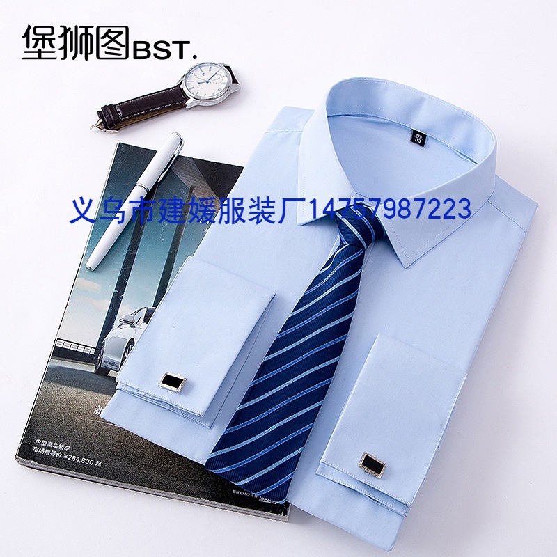 新款男长袖法/男衬衫/礼服衬衫产品图