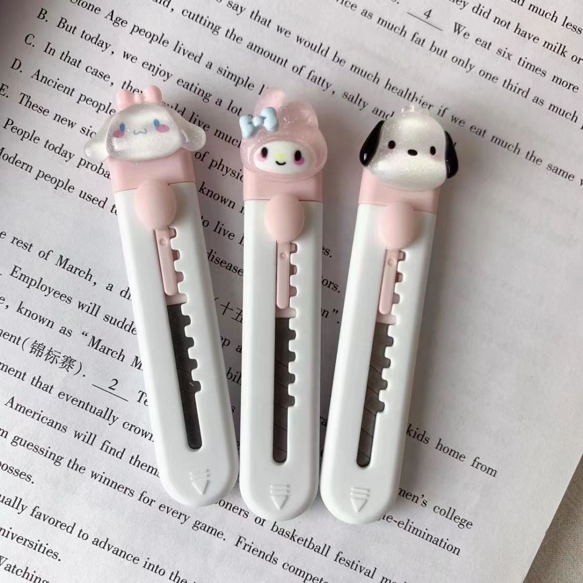 美工刀架/剪子剪刀/铅笔刀/暖宝宝学生卡通/长尾夹细节图