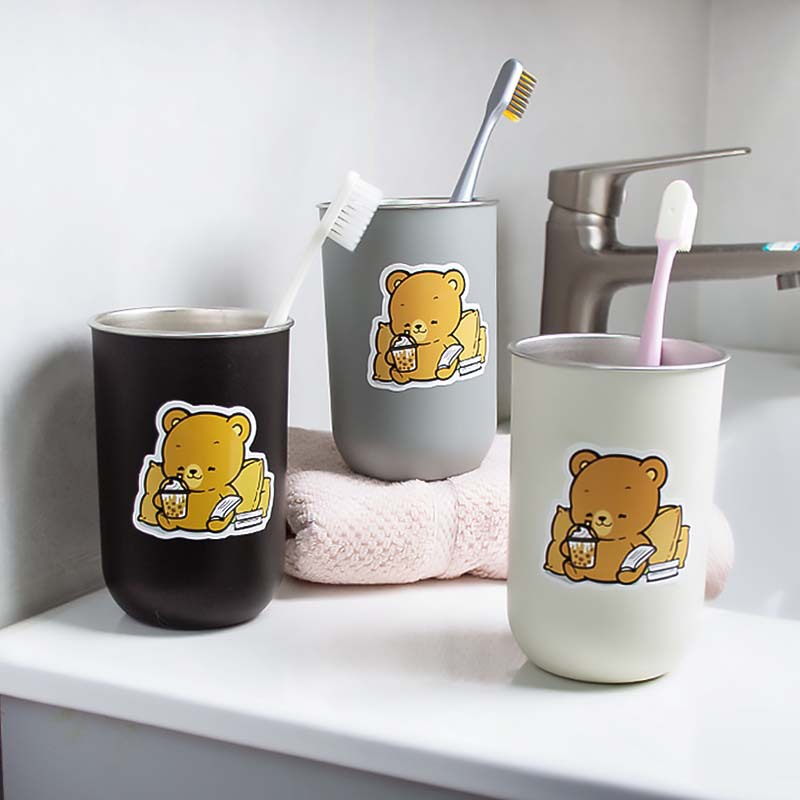 不锈钢漱口杯高级感轻奢刷牙杯子带手柄家用洗漱杯牙缸简约簌口杯 details Picture