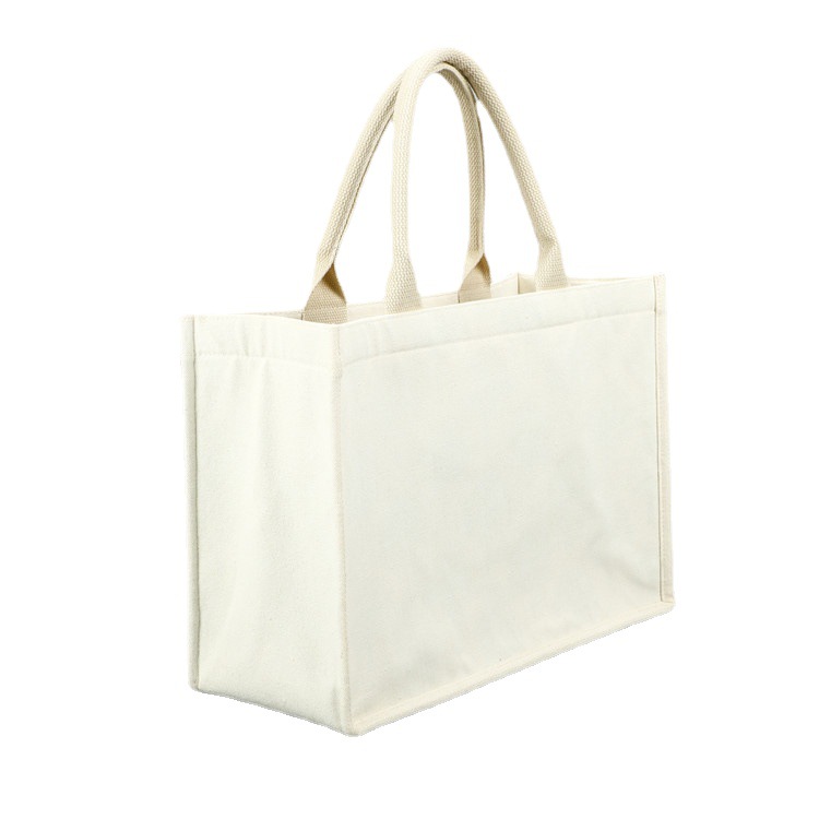 Tote Bag Canvas Bag Cotton Can Print Logo Blank Tote Bag Strength Feel Good Cotton Color Print Canvas Bag Shopping Application Scenario
