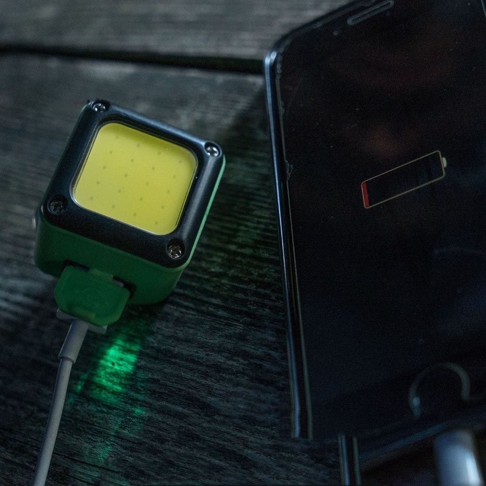 Cross-border anti-drop, waterproof, rubber-coated key light, USB charging, waterproof flashlight, keychain with magnet, work light Item Picture