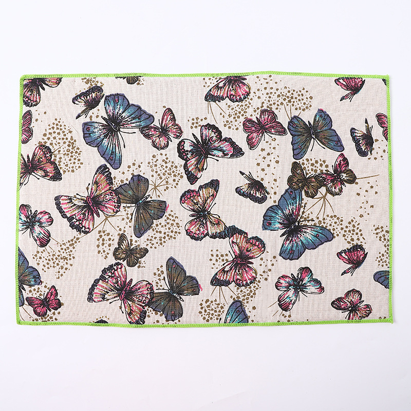 We have cotton and linen coasters in stock, modern and simple mixed-pattern square sponge coasters, and anti-stain coasters for restaurant and household use Application Scenario