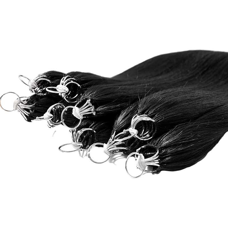 Second-generation feather hair extension, new double-thread miniature seamless wig, natural long straight for women, real person discovery wholesale Application Scenario