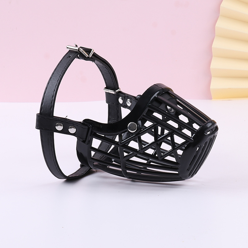 Breathable dog muzzle Soft plastic pet muzzle dog mask Golden anti-bite dog muzzle pet products details Picture