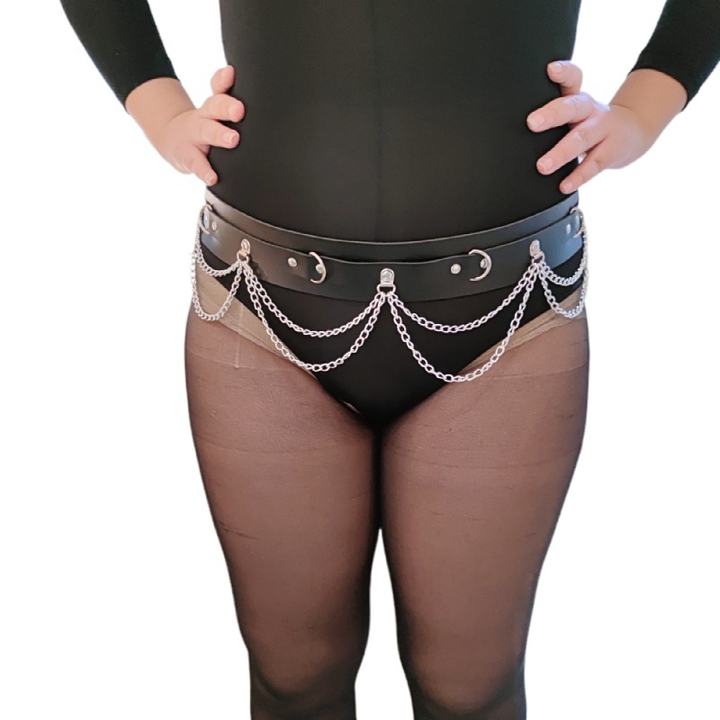 Europe and the United States sexy hot hip hop dance performance waist chain trend belt fashion belt Item Picture