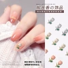 Wholesale of the 2022 new high-color-retention, light luxury tulip flower nail accessory diamond details Picture