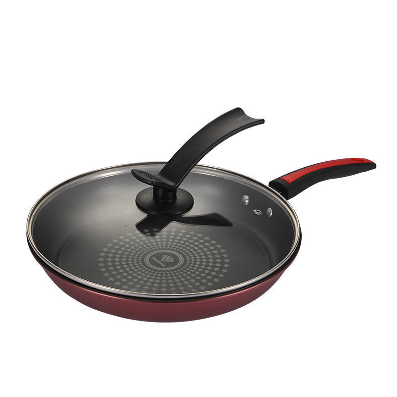 German Diamond Skillet Non-Stick Skillet Smokeless Stir-Frying Iron Skillet Fried Steak And Eggs Induction Cooker Gas Stove Universal Pan Item Picture