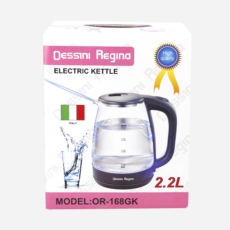 外贸出口欧规电热水壶2.2L 英文彩盒 义乌现货KETTLE