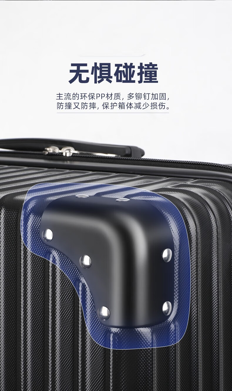 【严选工厂】行李箱女网红复古20寸小型旅行拉杆箱24寸学生皮箱详情3