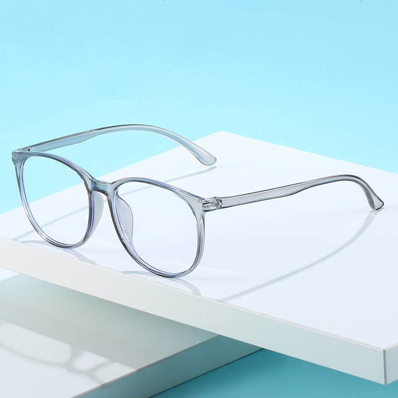 韩版素颜眼镜女眼镜网红防蓝光近视大框显瘦透明框详情图2